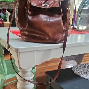Brown Leather Shoulder Bag